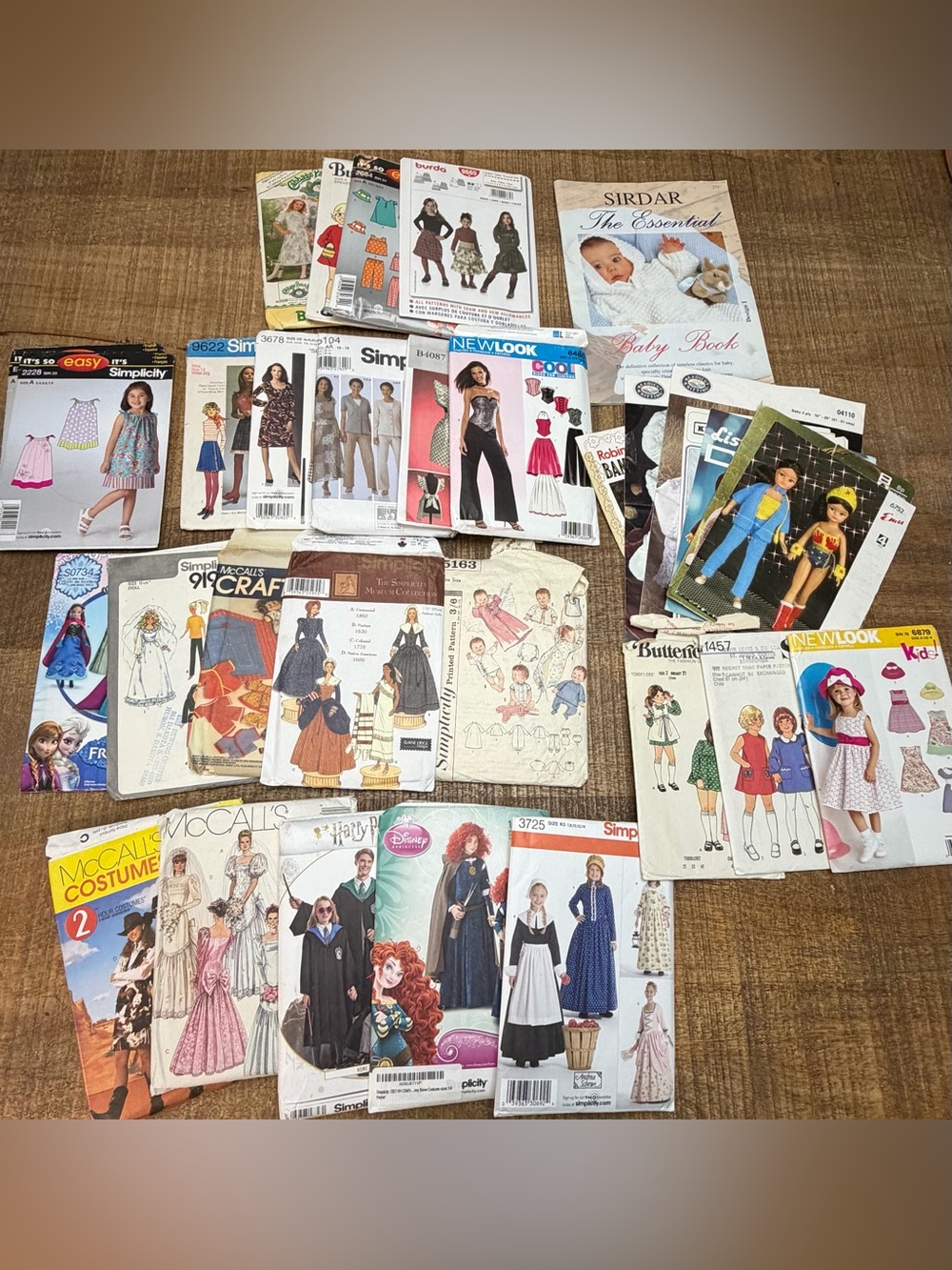 Huge Lot of Vintage to Modern Patterns for Dolls, Children, and Adults